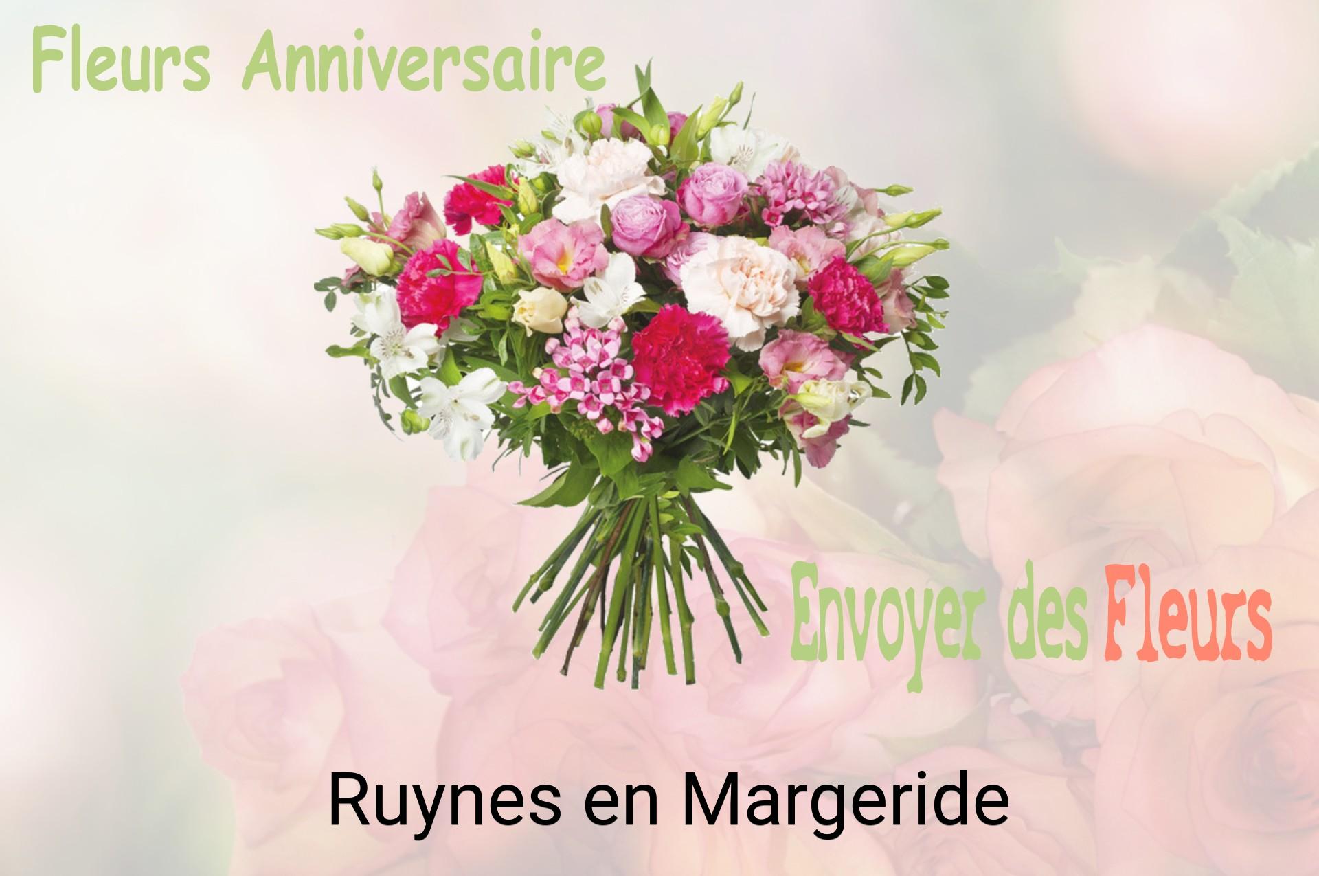 Bouquet de fleurs d’anniversaire livré à Ruynes-en-Margeride