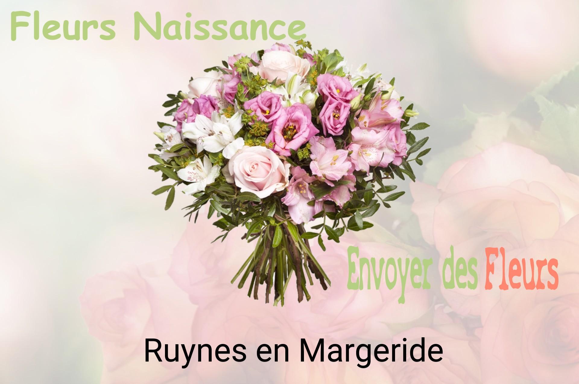 Bouquet de fleurs de naissance livré à Ruynes-en-Margeride